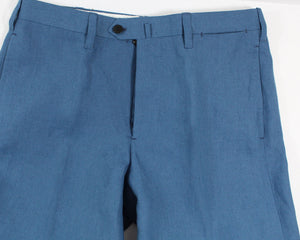 Cesare Attolini Suit Dark Blue Linen Pants