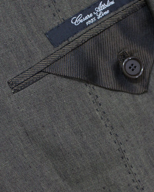Cesare Attolini Suit Brown Linen EU 52 - US 42 SALE