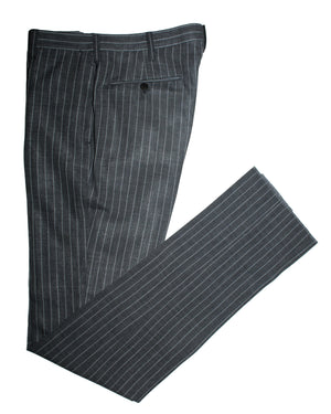 Cesare Attolini Suit Gray Stripes - Peak Lapel Double Breasted EU 48/ US 38
