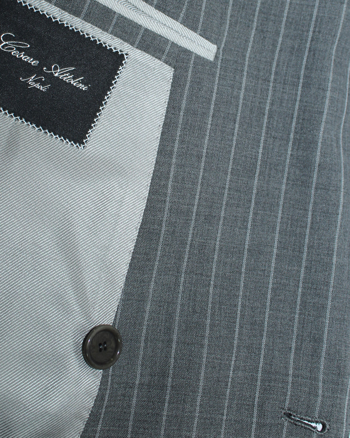 Cesare Attolini Suit Gray Stripes 