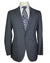 Attolini Wool Suit Gray Midnight Blue Check 
