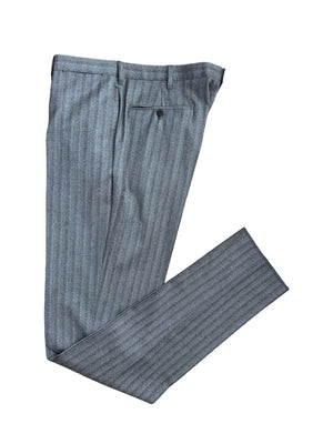 Cesare Attolini Wool Suit Gray Stripes EU 54/ US 44