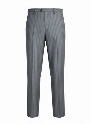 Cesare Attolini Wool Suit Gray Stripes EU 54/ US 44