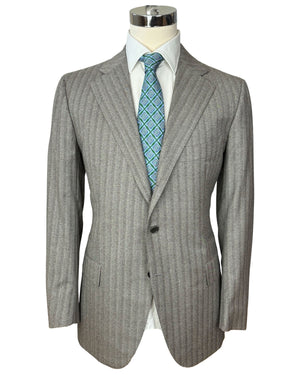 Cesare Attolini Suit Gray Stripes 