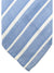 Cesare Attolini Unlined Tie Blue White Silver Stripes