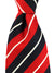 Attolini Silk Tie Red Black Stripes