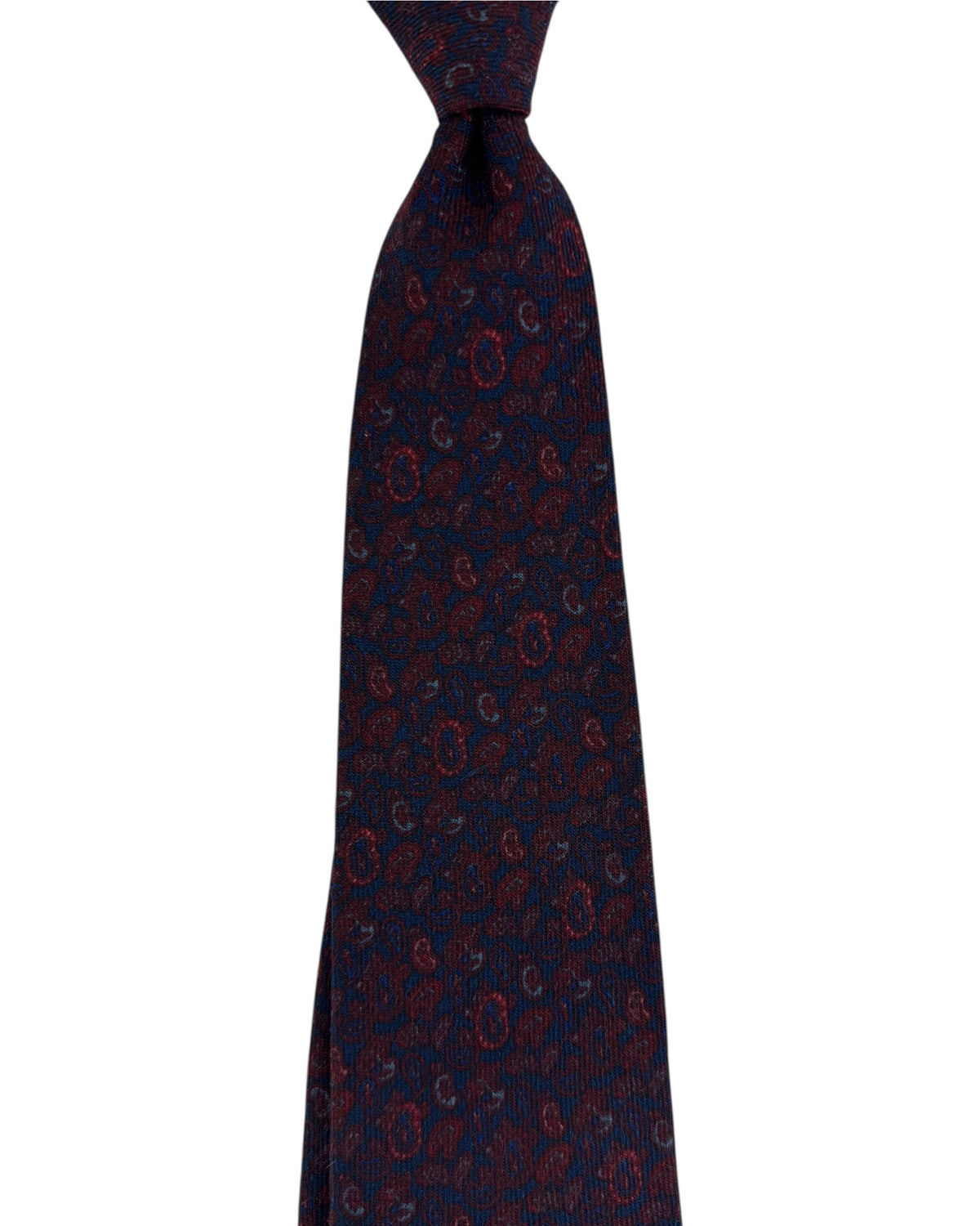 Cesare Attolini Wool Tie Paisley