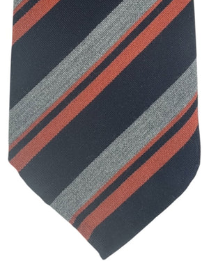 Cesare Attolini Wool Unlined Tie Gray Stripes