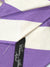 Cesare Attolini Unlined Tie White Purple Stripes