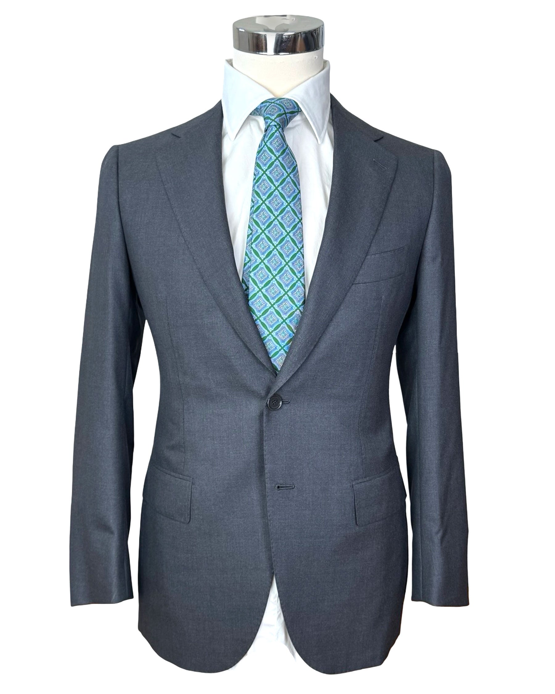 Cesare Attolini Suit Dark Gray - Super 160's Wool EU 46/ US 36