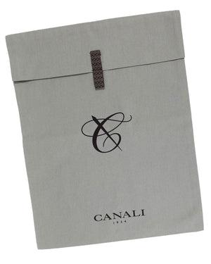 Canali Dress Shirt Blue Pattern - Exclusive Collection - Linen Cotton - Modern Fit 40 - 15 3/4