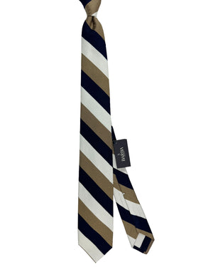 Barba Sevenfold Tie Dark Blue Taupe Sale