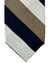 Barba Sevenfold Tie Dark Blue Taupe Stripes