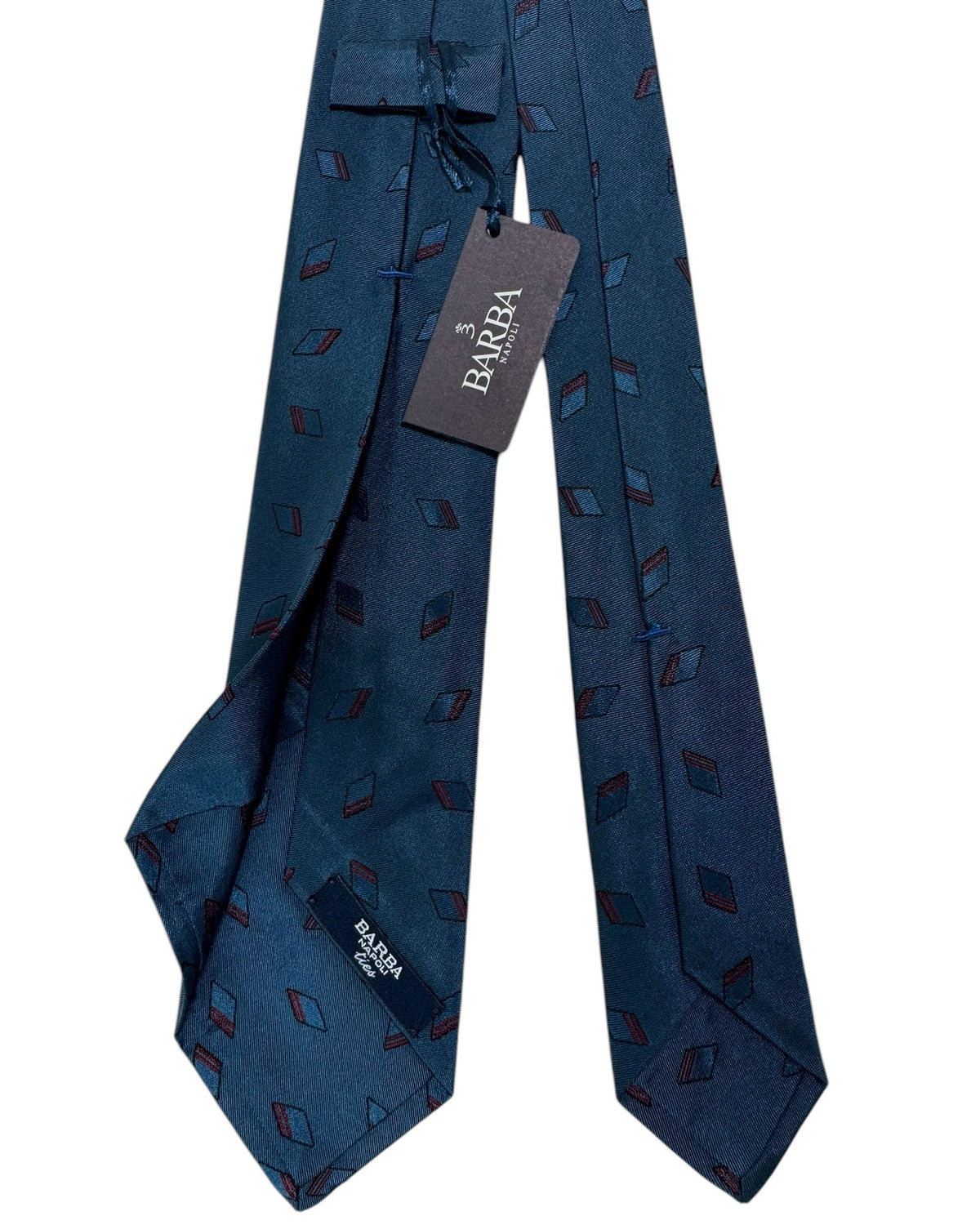 Barba Sevenfold Tie Midnight Blue Diamonds SALE