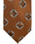 Barba Sevenfold Tie Rust Brown Geometric Design - Sartorial Neckwear