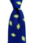 Barba Sevenfold Tie Royal Blue Lime White Diamonds Design - Sartorial Neckwear