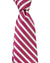 Barba Sevenfold Tie Hot Pink White Stripes Design - Sartorial Neckwear