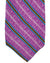 Barba Sevenfold Tie Pink Aqua Olive Stripes Design - Sartorial Neckwear