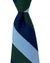 Barba Sevenfold Tie Navy Blue Green Stripes Design - Sartorial Neckwear