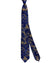 Barba Sevenfold Tie Dark Blue Brown Taupe Olive Paisley Design - Sartorial Neckwear