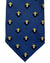 Barba Sevenfold Tie Midnight Blue Yellow Geometric Design - Sartorial Neckwear