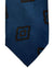 Barba Sevenfold Tie Midnight Blue Brown Geometric Design - Sartorial Neckwear
