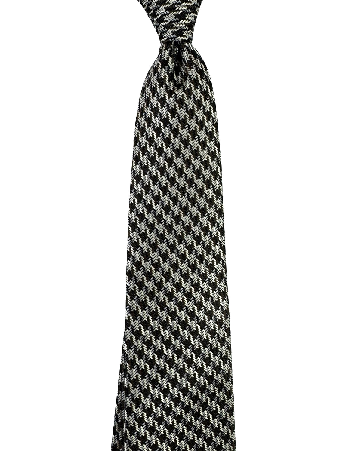 Battisti Sevenfold Tie Houndstooth