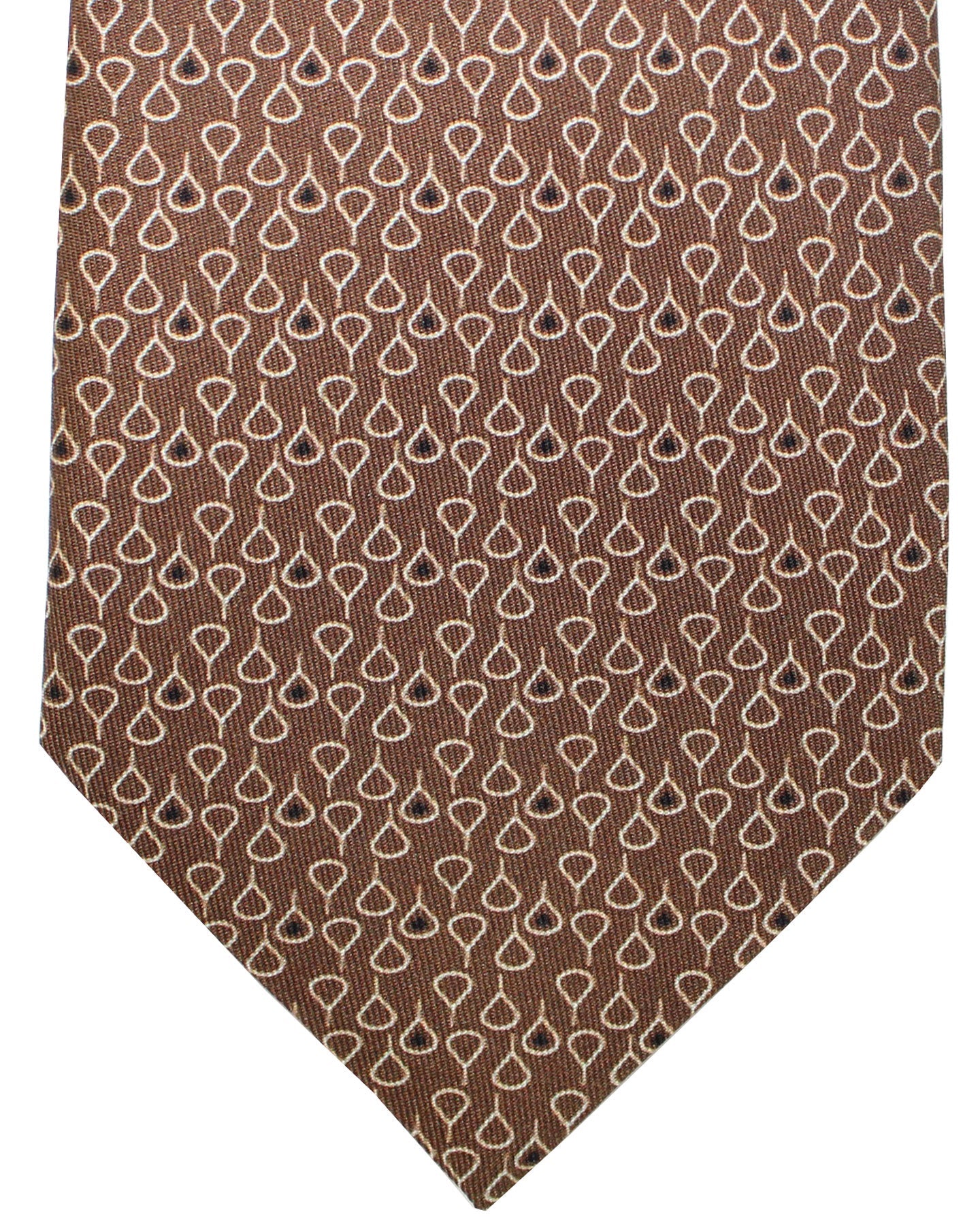 Louis Vuitton Tie Brown Cashmere 50 mens