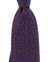 Battistoni Silk Tie Dark Blue Red Design