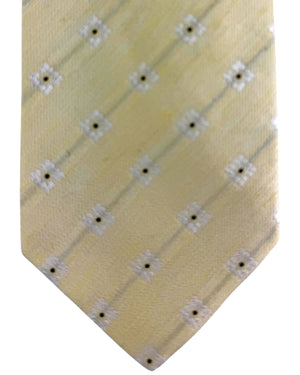 Luigi Borrelli Tie Yellow Silver Design