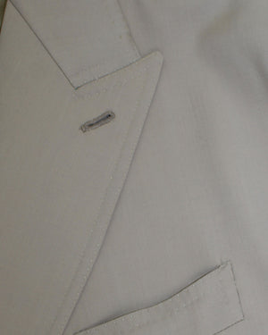 Luigi Borrelli Sport Coat Beige Double Breasted Peak Lapel EU 50/ US 40