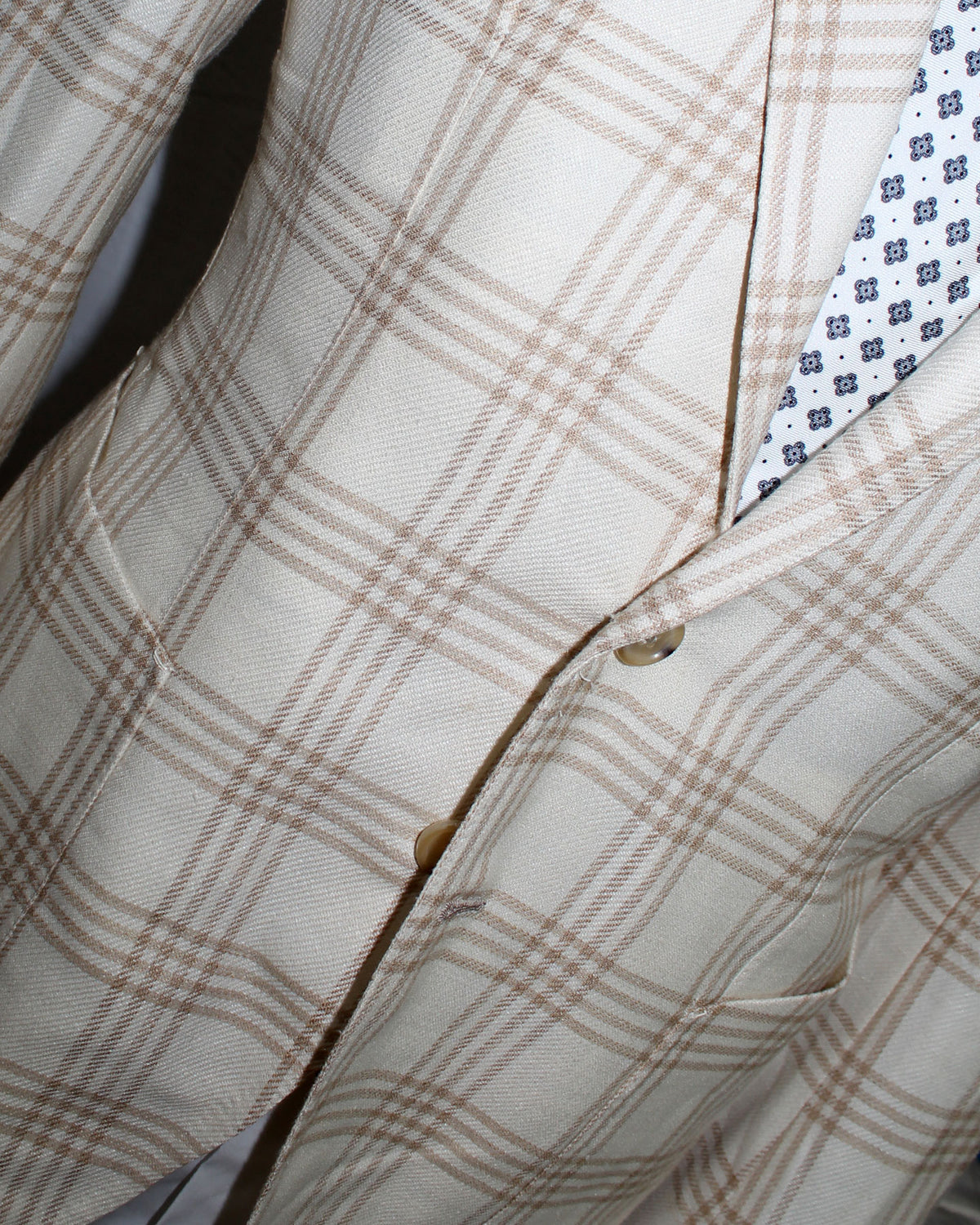 Luigi Borrelli Sport Coat White Beige 