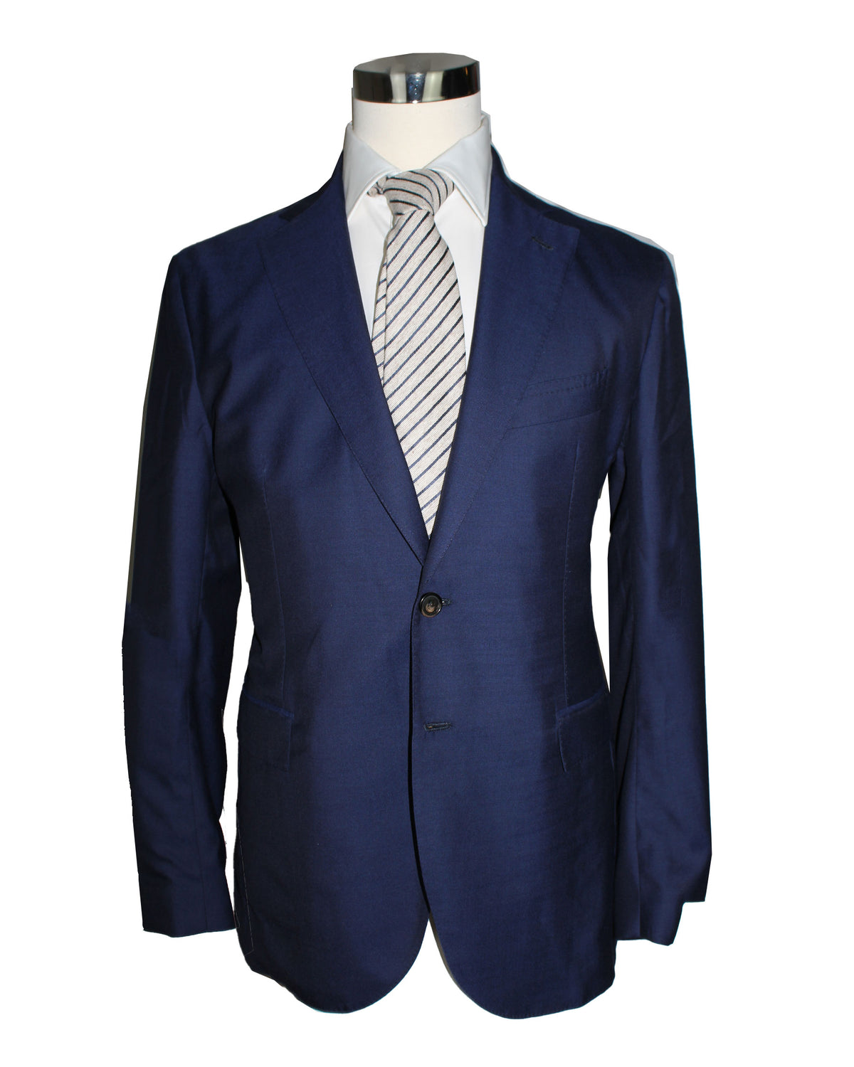 Luigi Borrelli Suit Navy - Wool Silk EU 50 / US 40