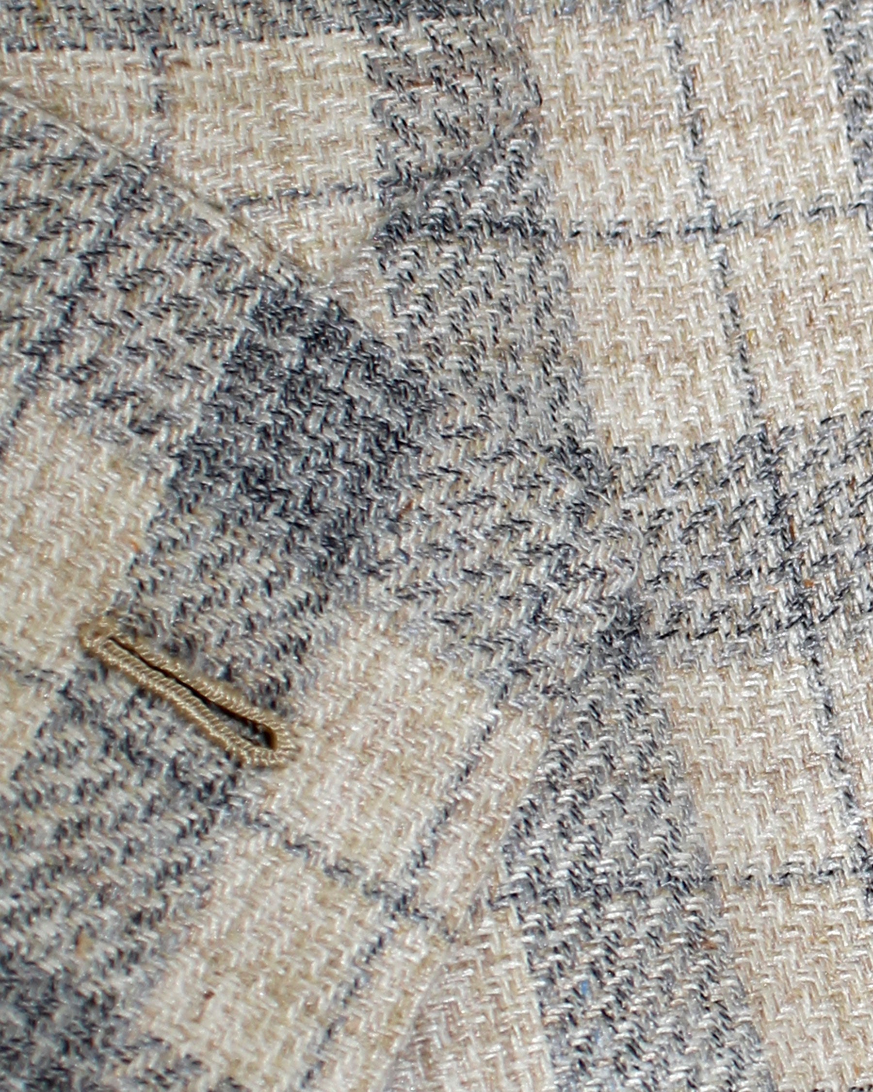 Borrelli Unlined Sport Coat Gray Check Plaid 