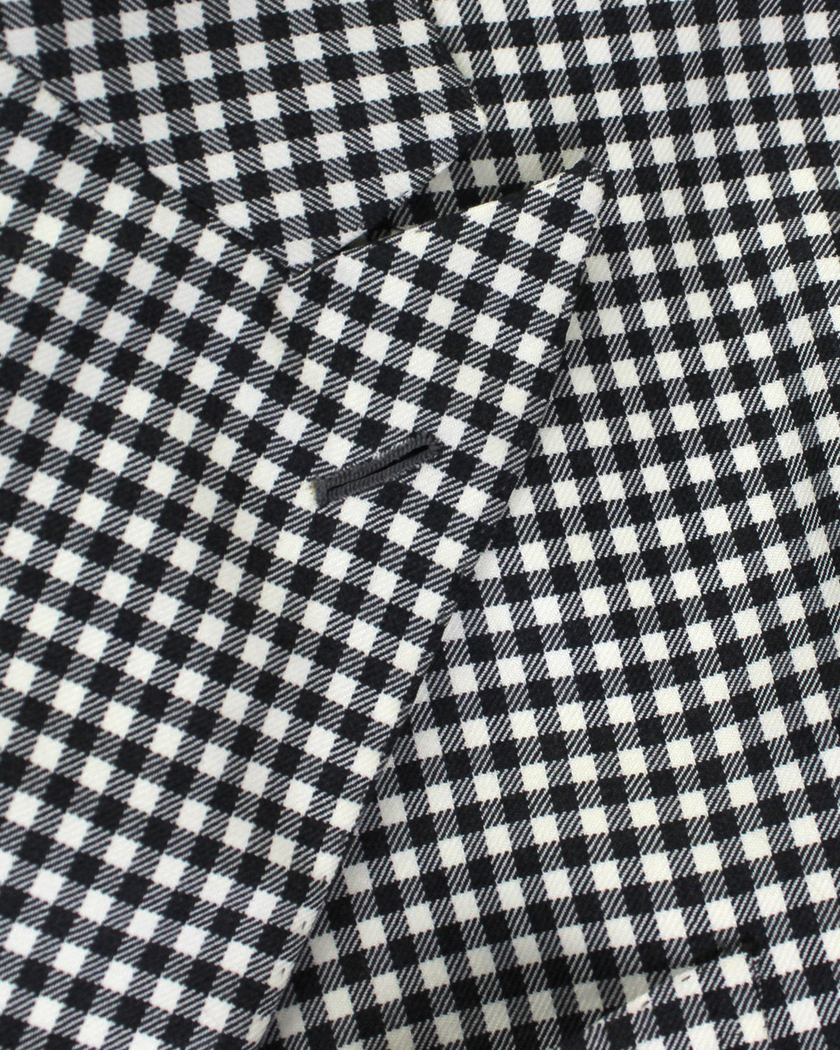 Luigi Borrelli Sport Coat White Black Check - Double Breasted - Wool Silk EU 50/ US 40