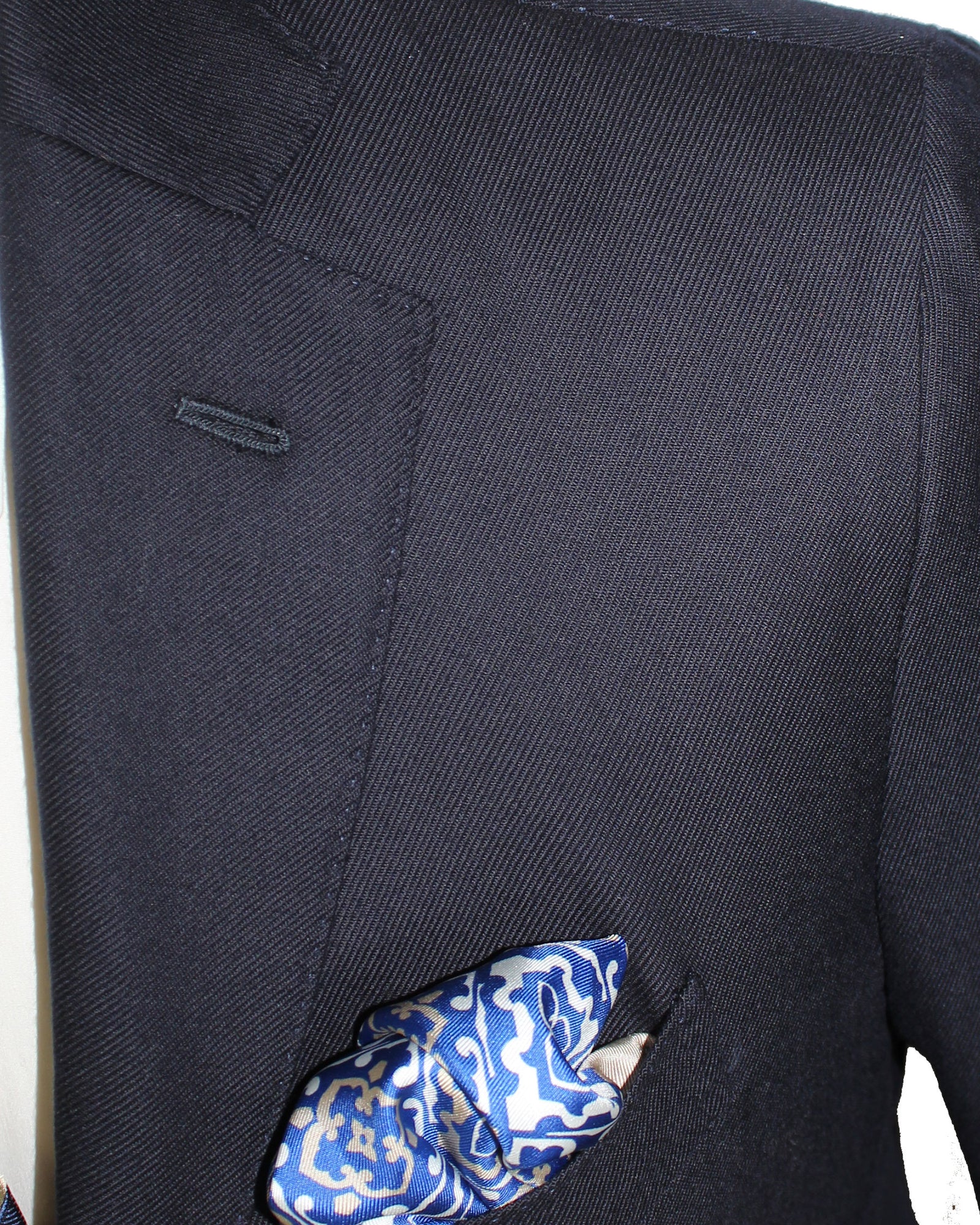 Luigi Borrelli Suit Navy - Wool Silk EU 50 / US 40