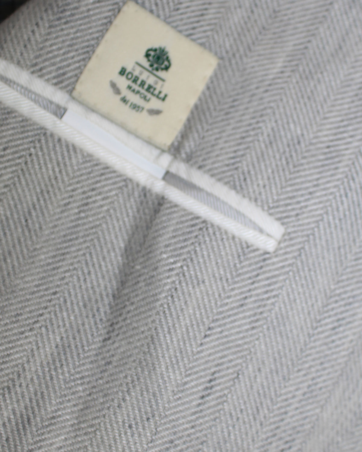 Luigi Borrelli Sport Coat Gray EU 50 / US 40 Wool Silk Linen