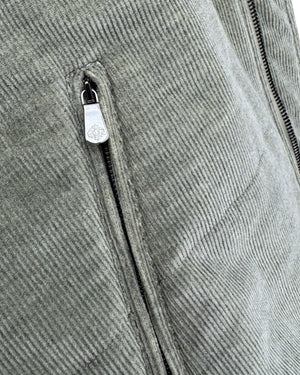 Luigi Borrelli Corduroy Jacket Light Green - Padded EU 50 / US 40 SALE