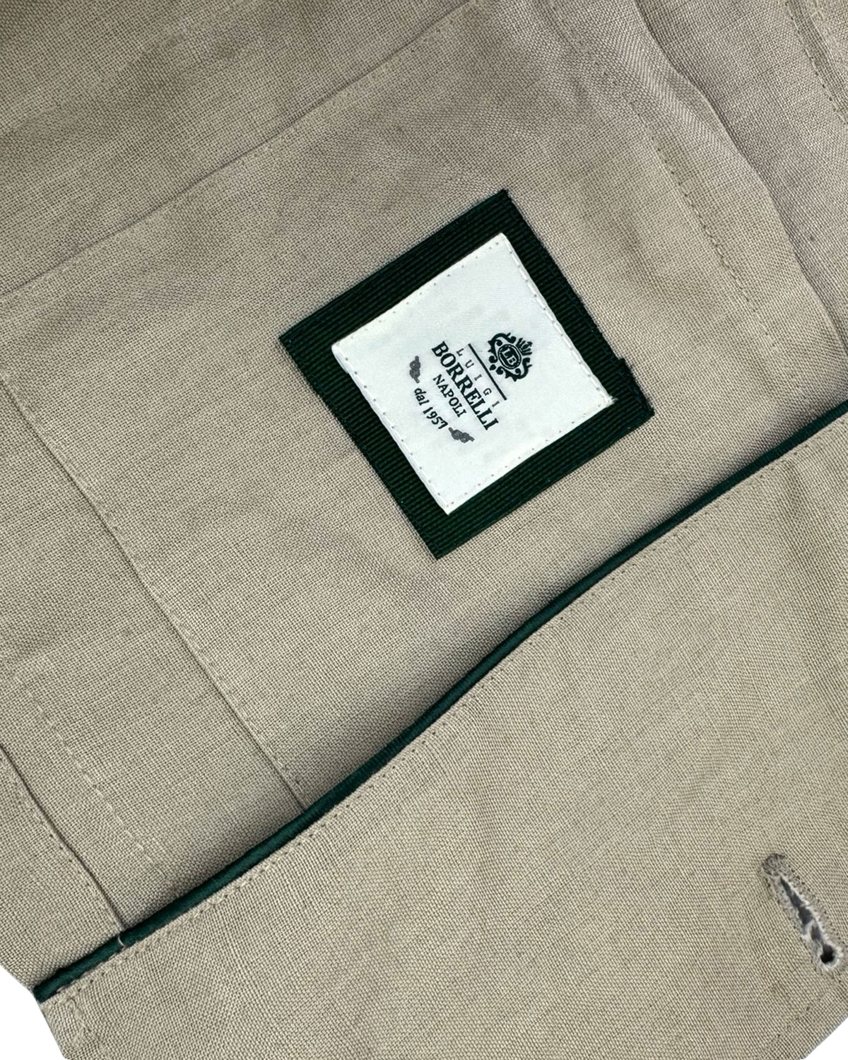 Luigi Borrelli Linen Coat Sahara Beige EU 46 / US 36