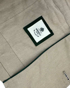 Luigi Borrelli Linen Coat Sahara Beige EU 46 / US 36