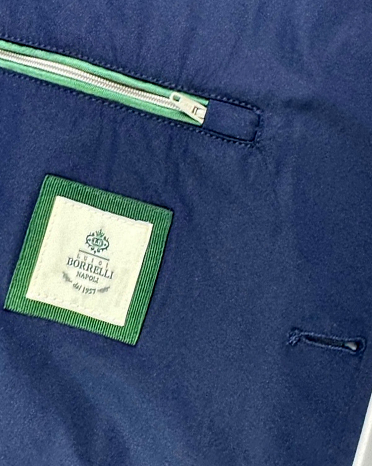 Borrelli Rain Coat Navy Authentic