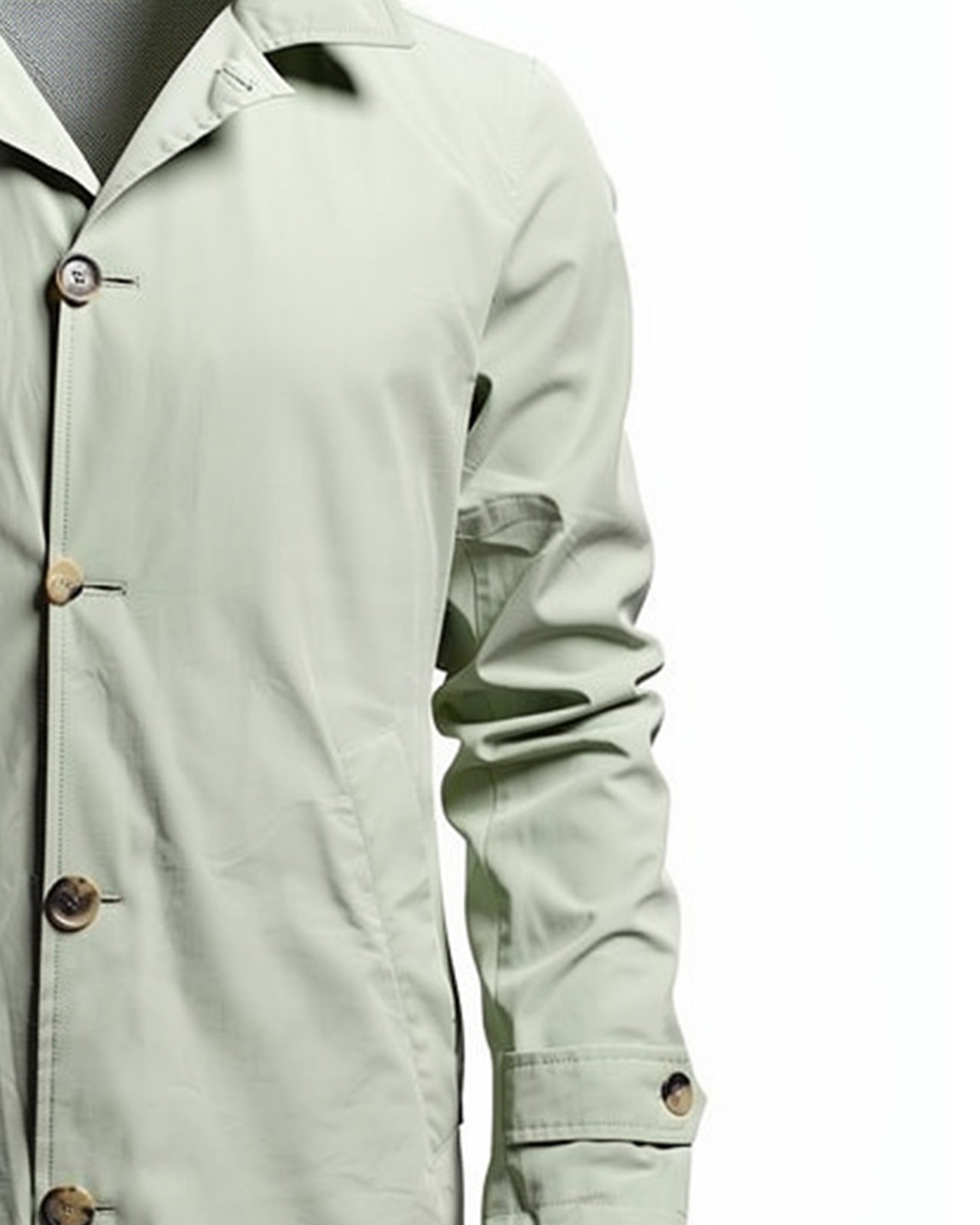Luigi Borrelli Rain Coat Light Green EU 46 / US 36 SALE