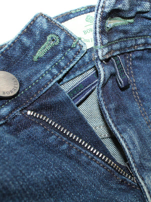 Luigi Borrelli Jeans Denim Blue Slim Fit Zip
