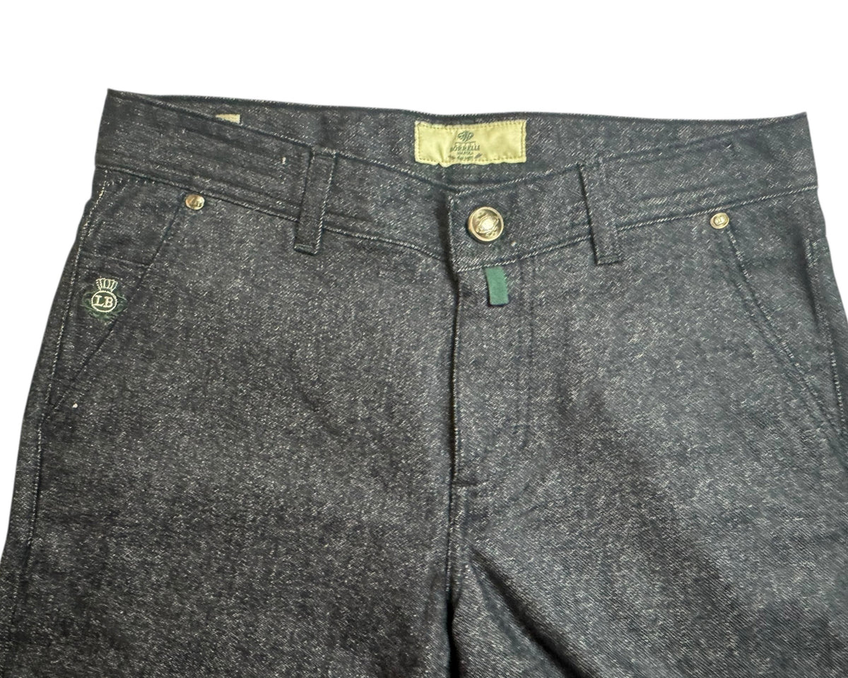Luigi Borrelli Jeans Dark Blue 31 Slim Fit - Cotton Wool Cashmere Stretch