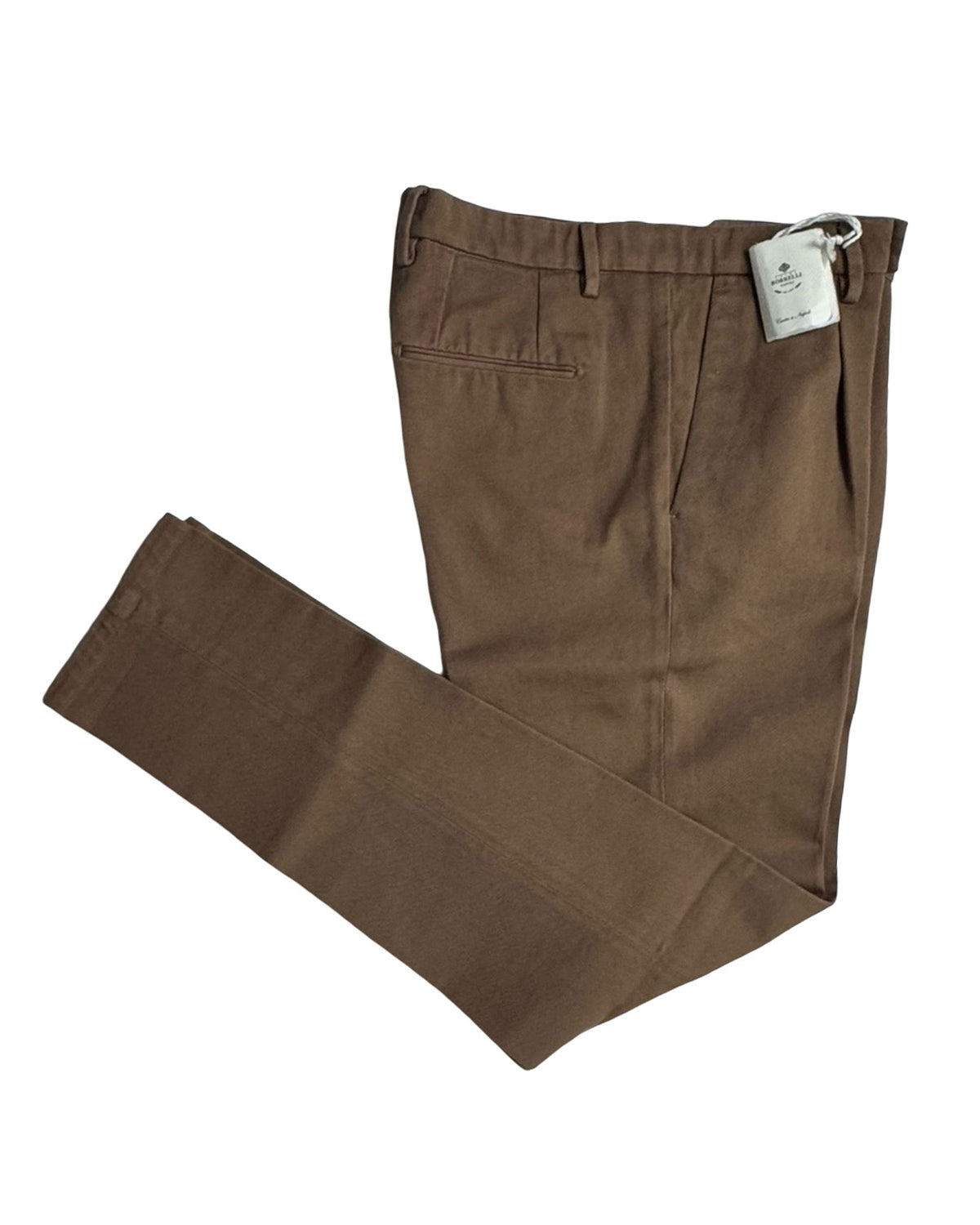 Luigi Borrelli Pants Brown Slim Fit
