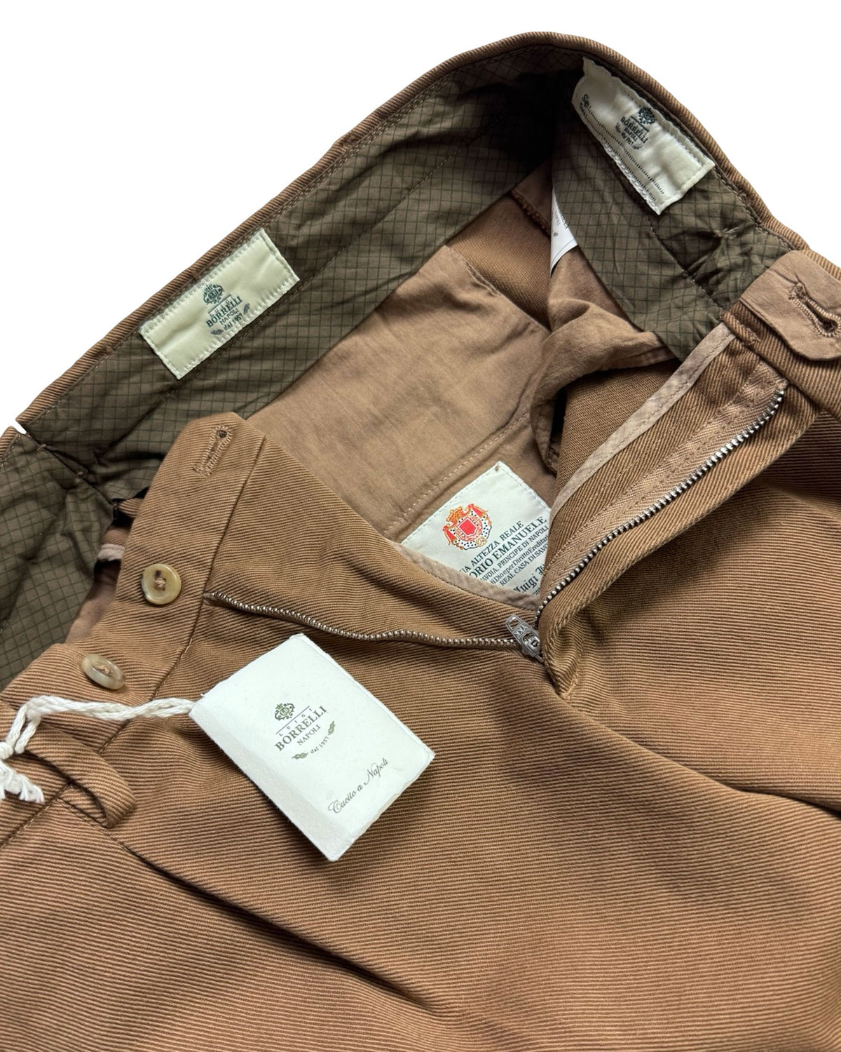 Luigi Borrelli Pants Brown 33 Slim Fit