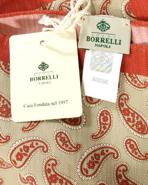 Luigi Borrelli linen Pocket Square