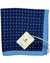 Luigi Borrelli Silk Pocket Square Navy Blue Mini Floral