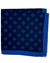 Luigi Borrelli Silk Pocket Square Dark Blue Squares