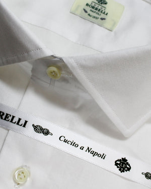 Luigi Borrelli Dress Shirt White 44 - 17 1/2